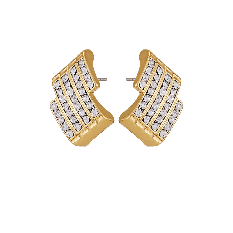 Vince Camuto Bar Crystal Orecchini Oro Cristalli