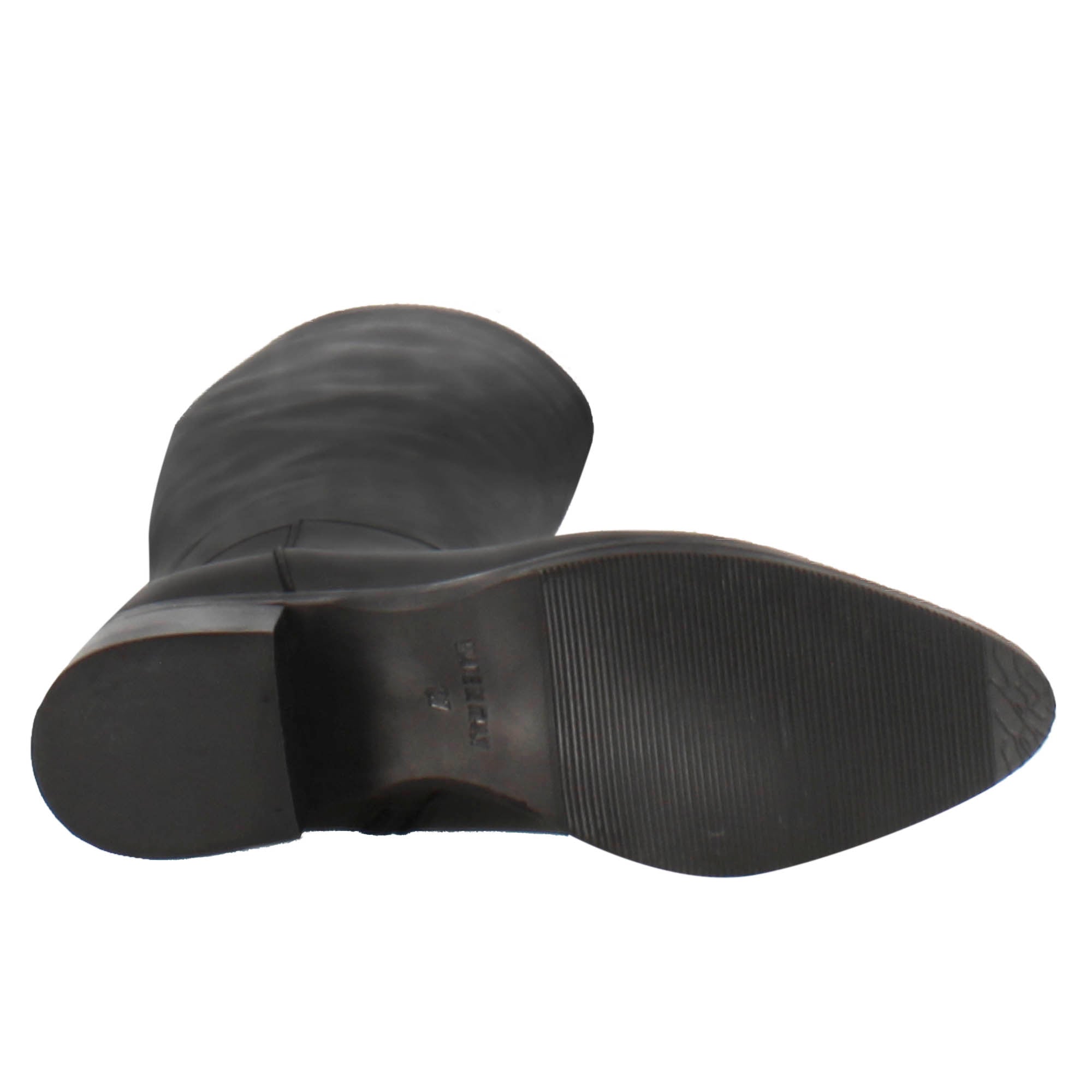 Leonardo Shoes Stivali Donna stivale alto nero pelle tacco 5