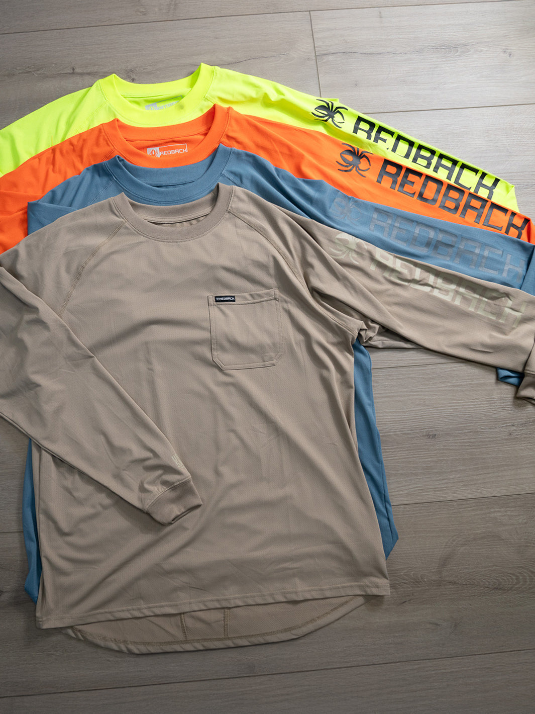 Redback UPF50 Work Shirt camicia lavoro arancione L