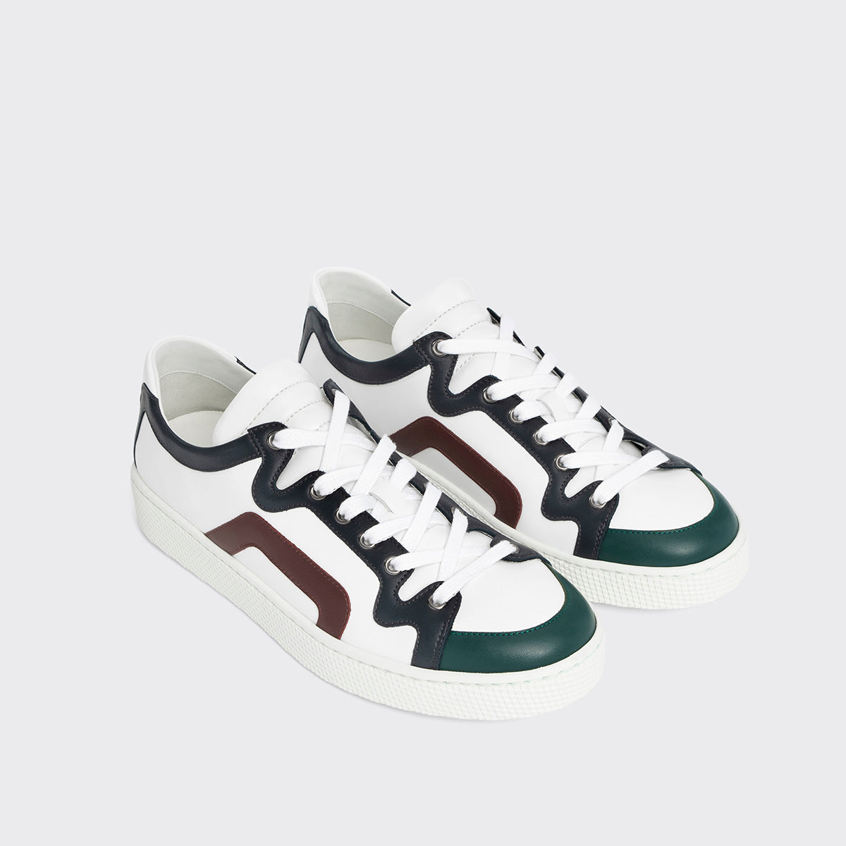 Pierre Hardy Alpha sneakers uomo bianche pelle