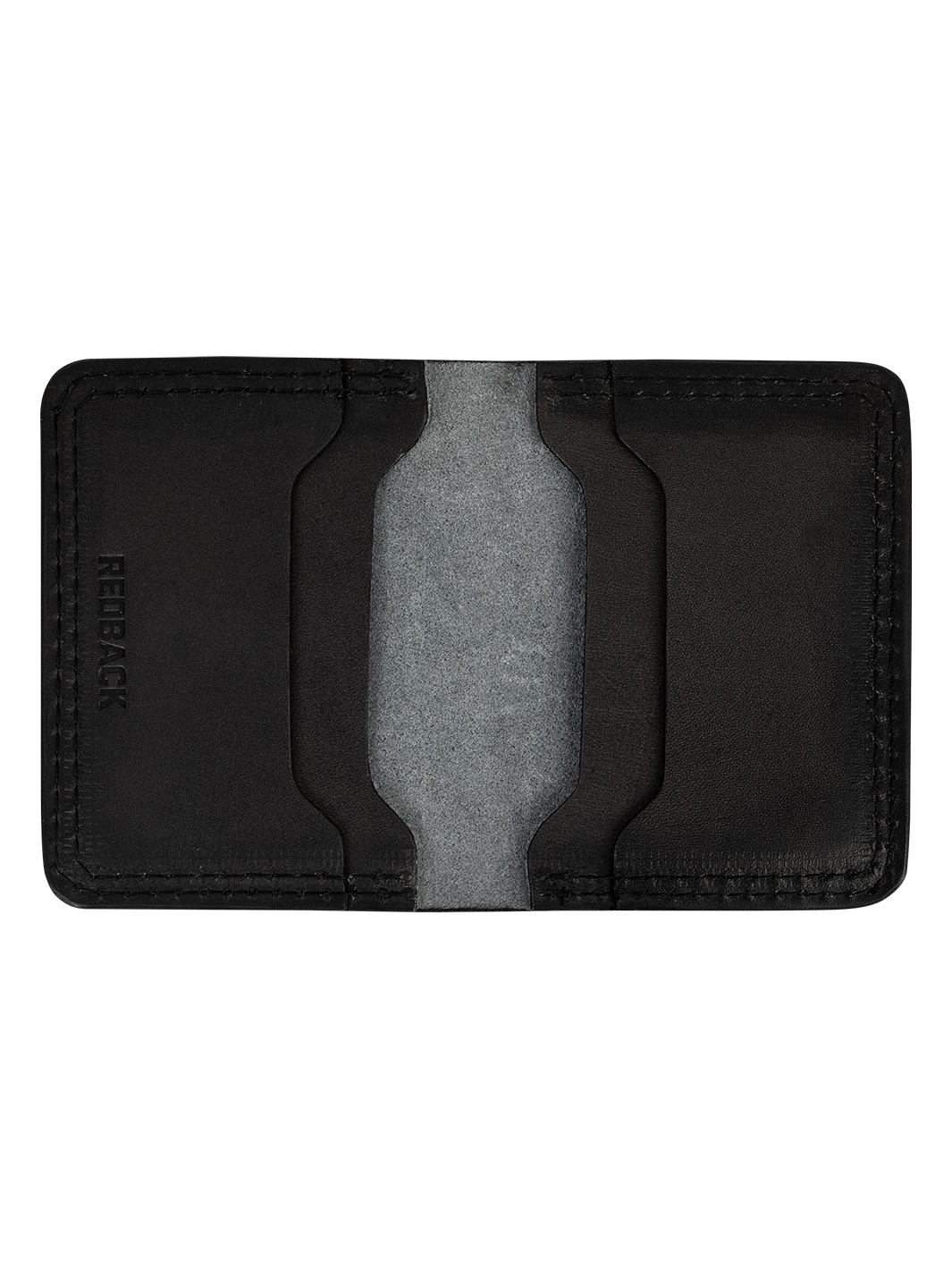 Redback 6-Card portafoglio pelle nero slim