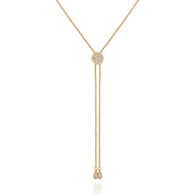 Vince Camuto Collana Bolo cursore pavé oro donna