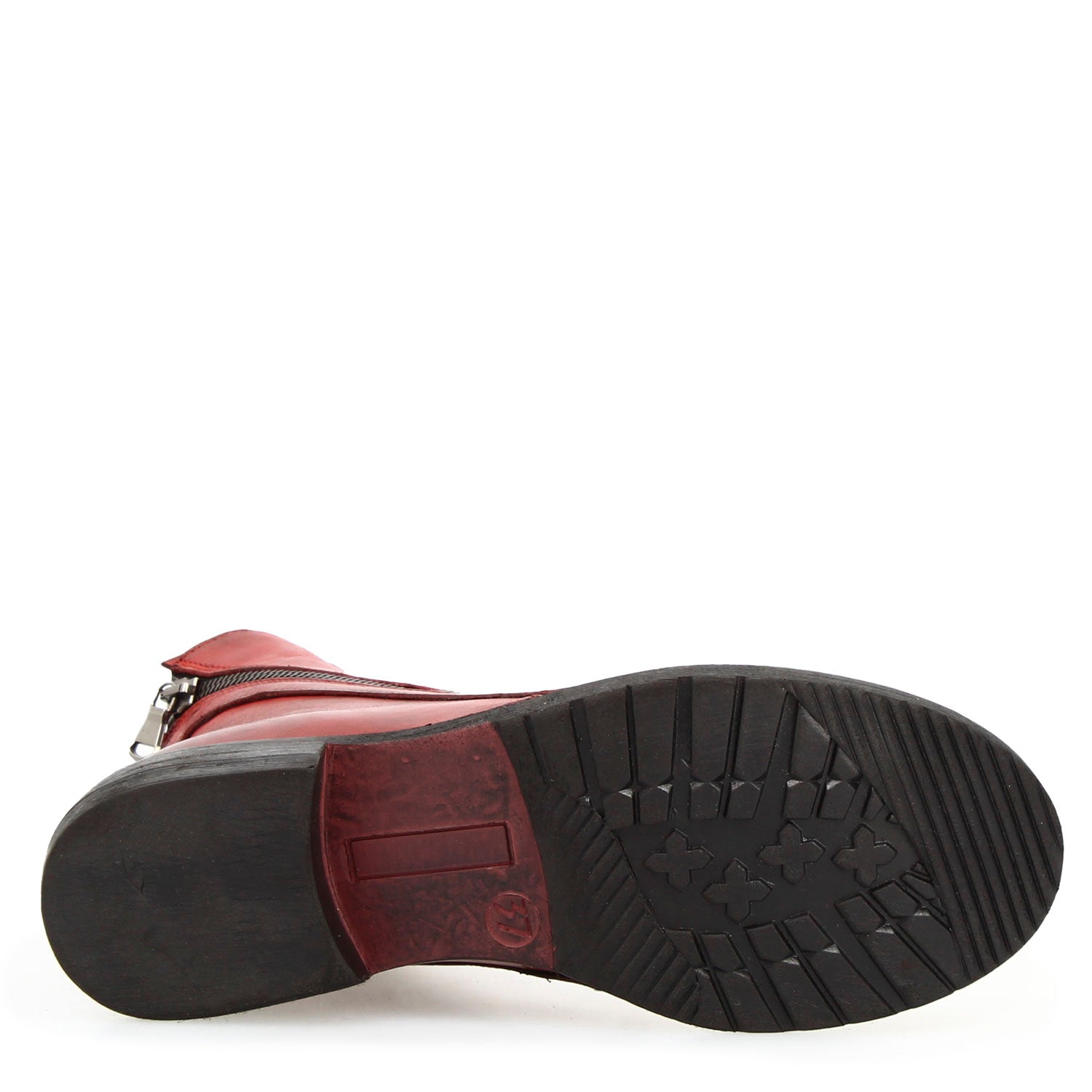 Leonardo Shoes Stivali Donna stivaletto pelle rosso doppia zip