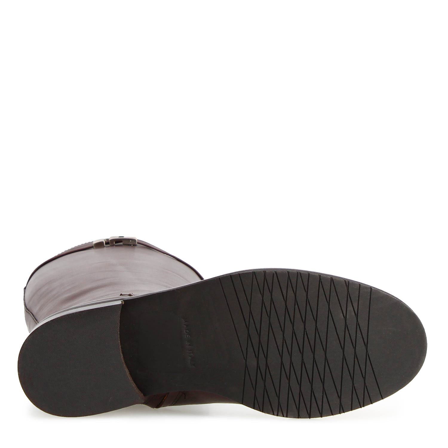 Leonardo Shoes Caracalla stivali donna marrone scuro fibbia