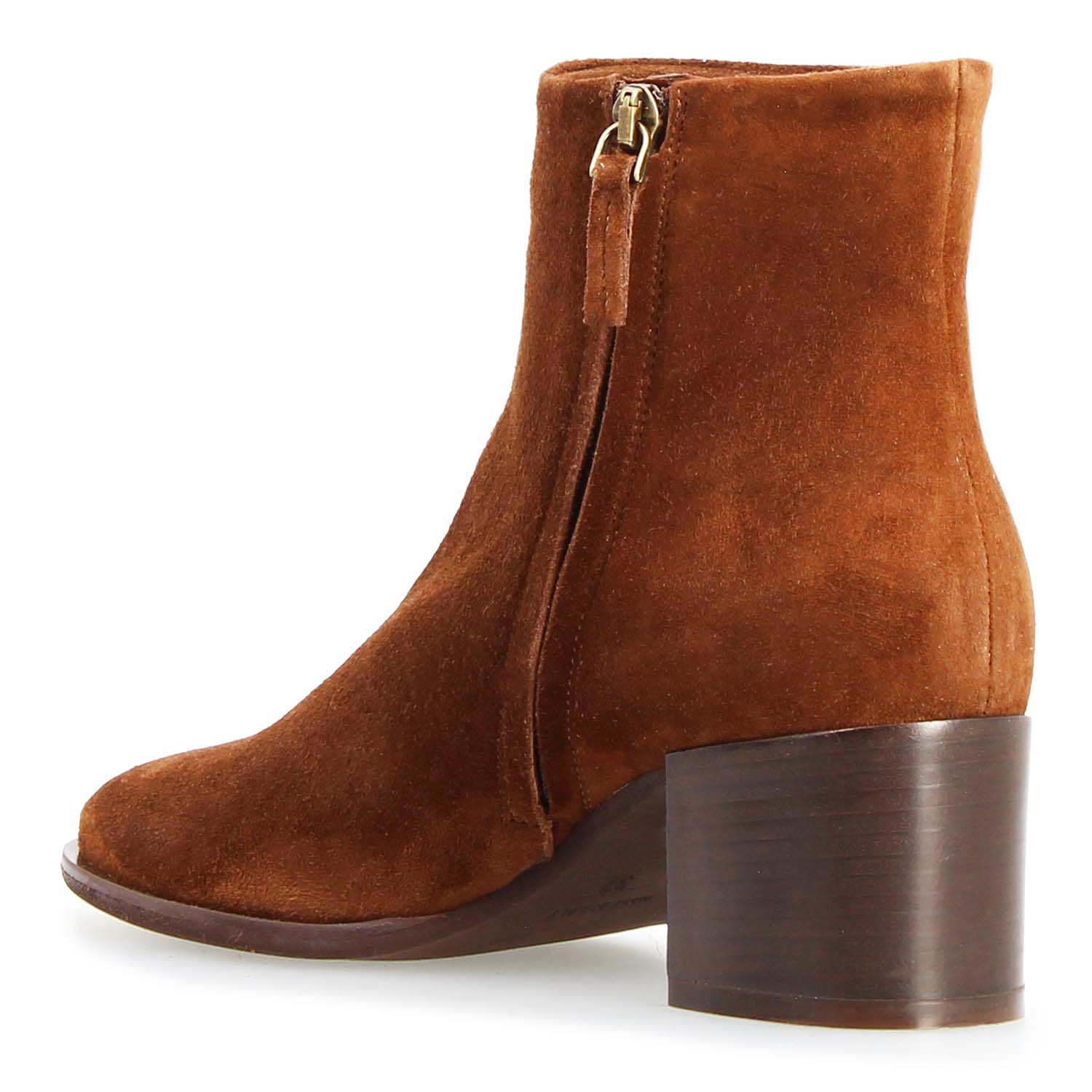 Leonardo Shoes Circe stivaletti donna marrone camoscio