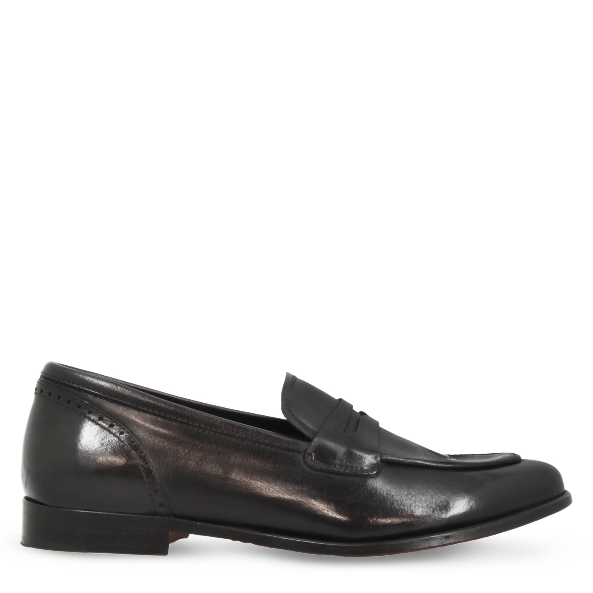 Leonardo Shoes Aurelia mocassini pelle nero
