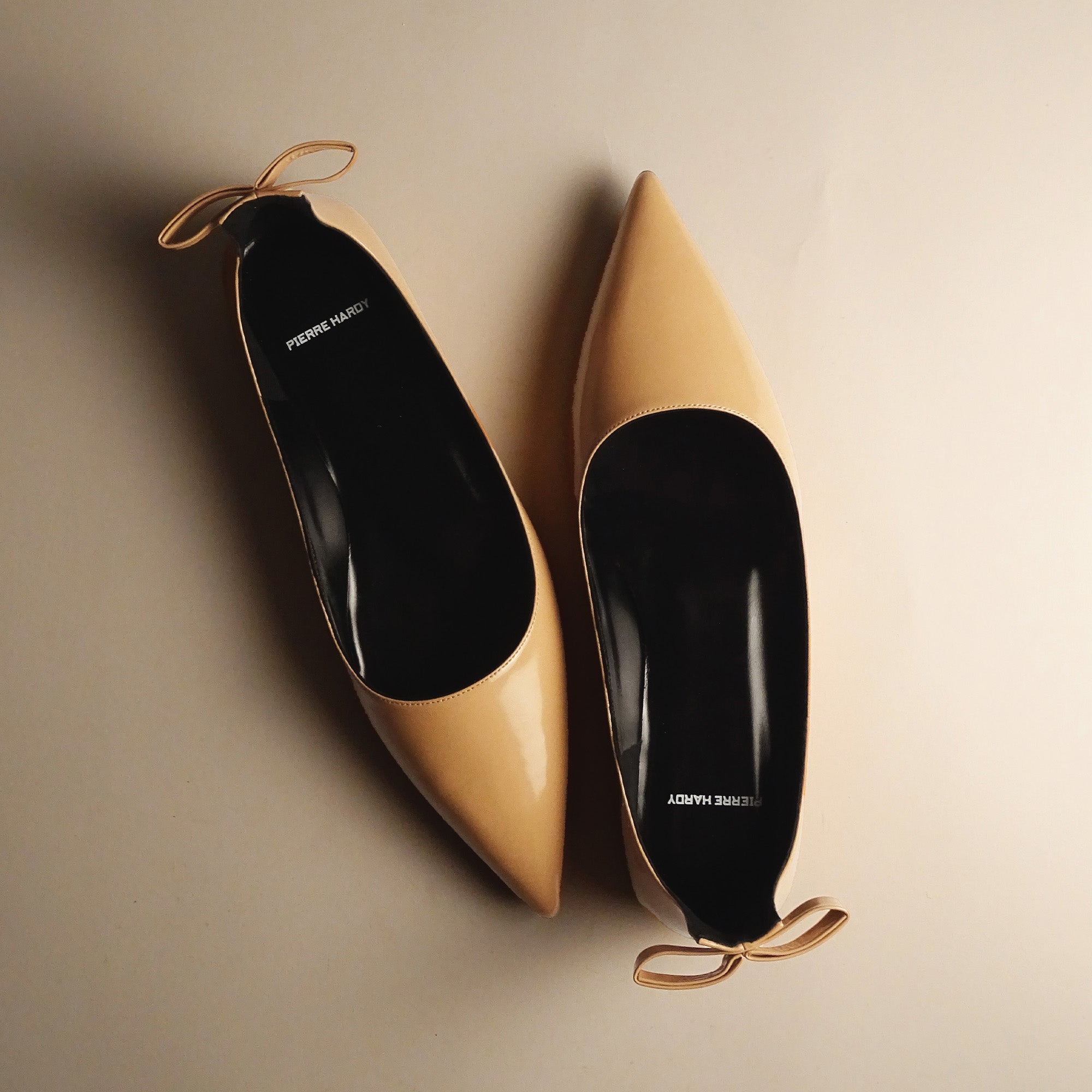 Pierre Hardy Cléo ballerine donna arancione punta affilata