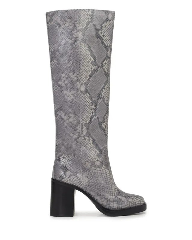 Vince Camuto Boots Stivale Gibi Tacco Blocco Punta Tonda