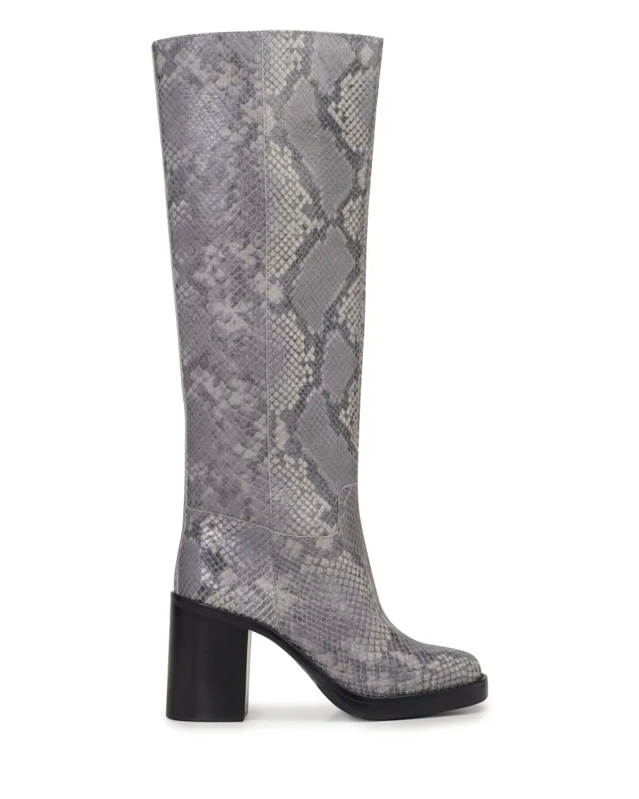 Vince Camuto Boots Stivale Gibi Tacco Blocco Punta Tonda