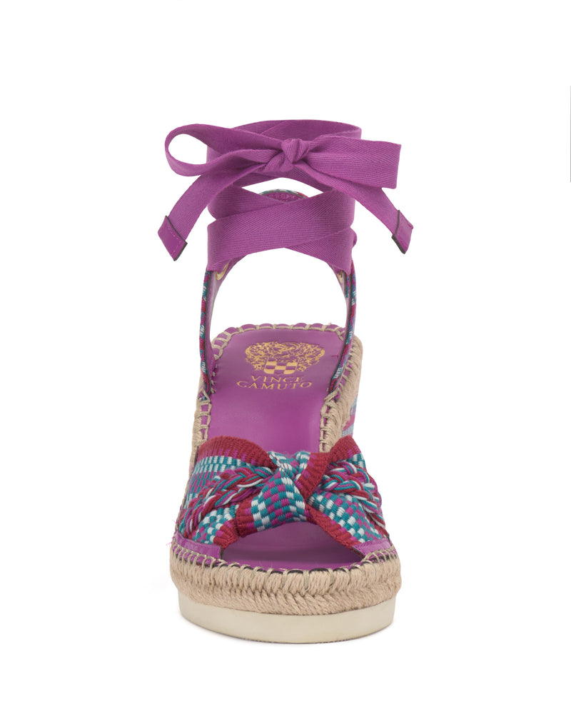 Vince Camuto Bealie Sandalo con Zeppa Espadrillas Intrecciato