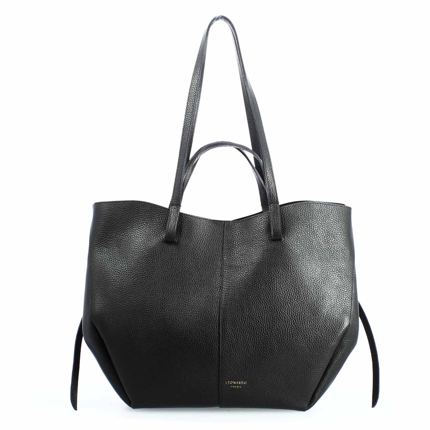 Leonardo Shoes Borse Donna Majestic shopper nera trasformabile