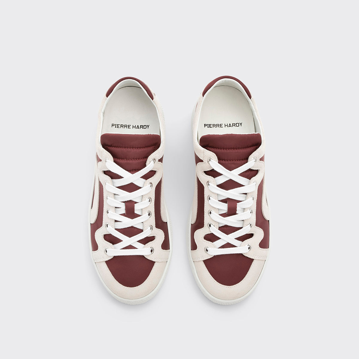 Pierre Hardy Alpha sneakers donna bordeaux pelle