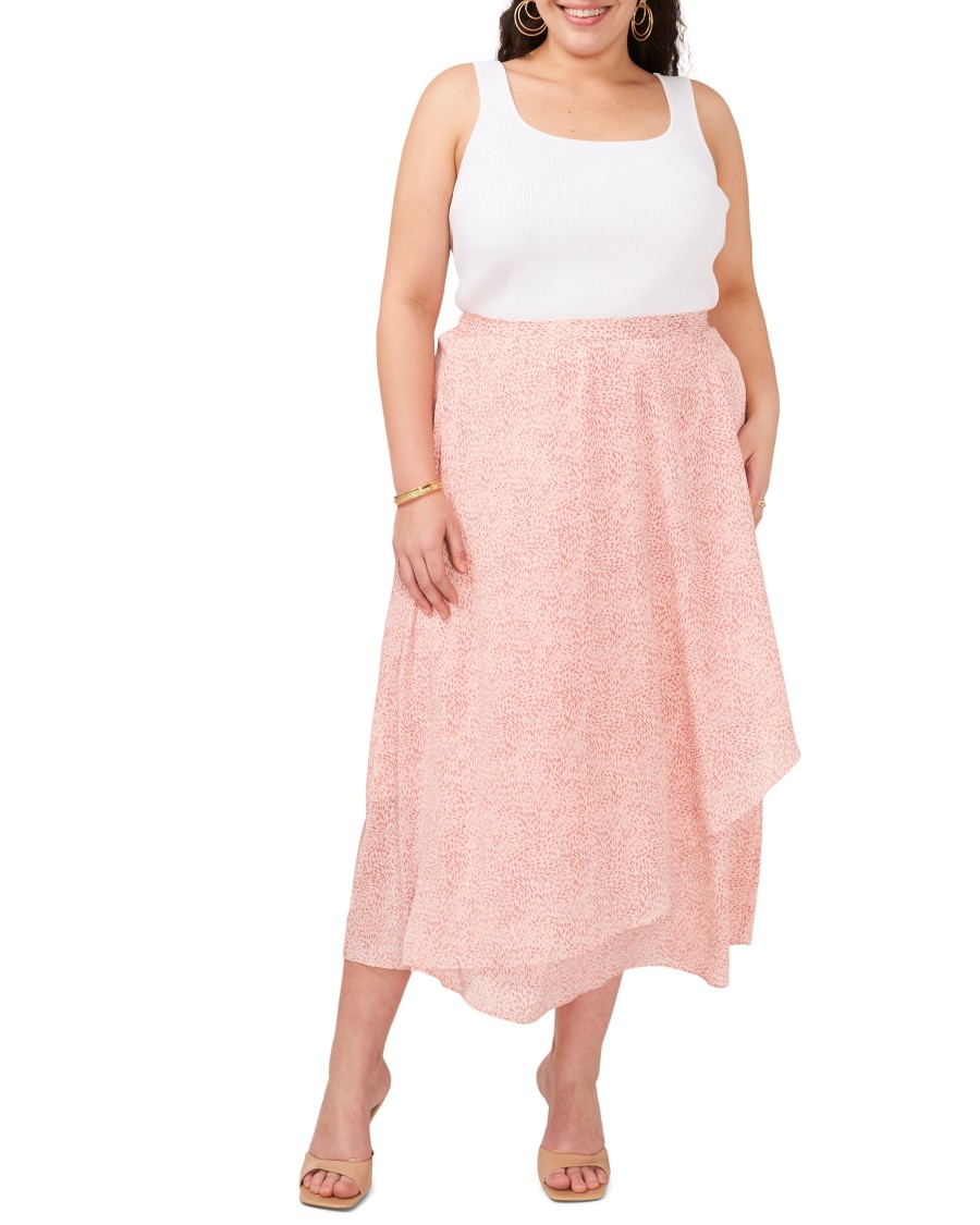 Vince Camuto gonna midi incrociata pois taglie forti
