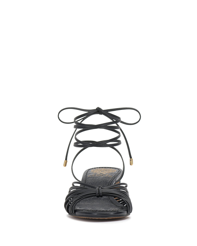 Vince Camuto Lory Kitten Heel Sandali Donna Tacco Basso con Lacci
