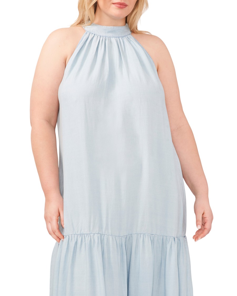 Vince Camuto abito lungo americana balze taglie forti
