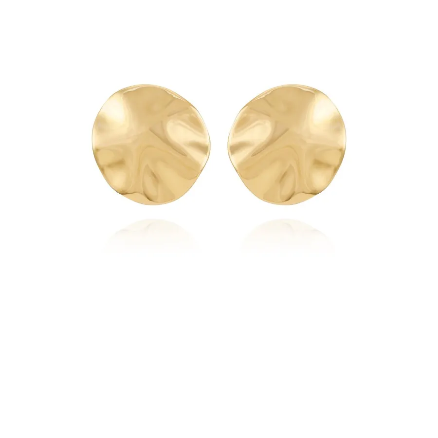 Vince Camuto Orecchini Bottone Oro Tondi da Donna