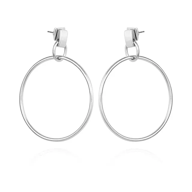 Vince Camuto orecchini cerchio pendenti argento donna