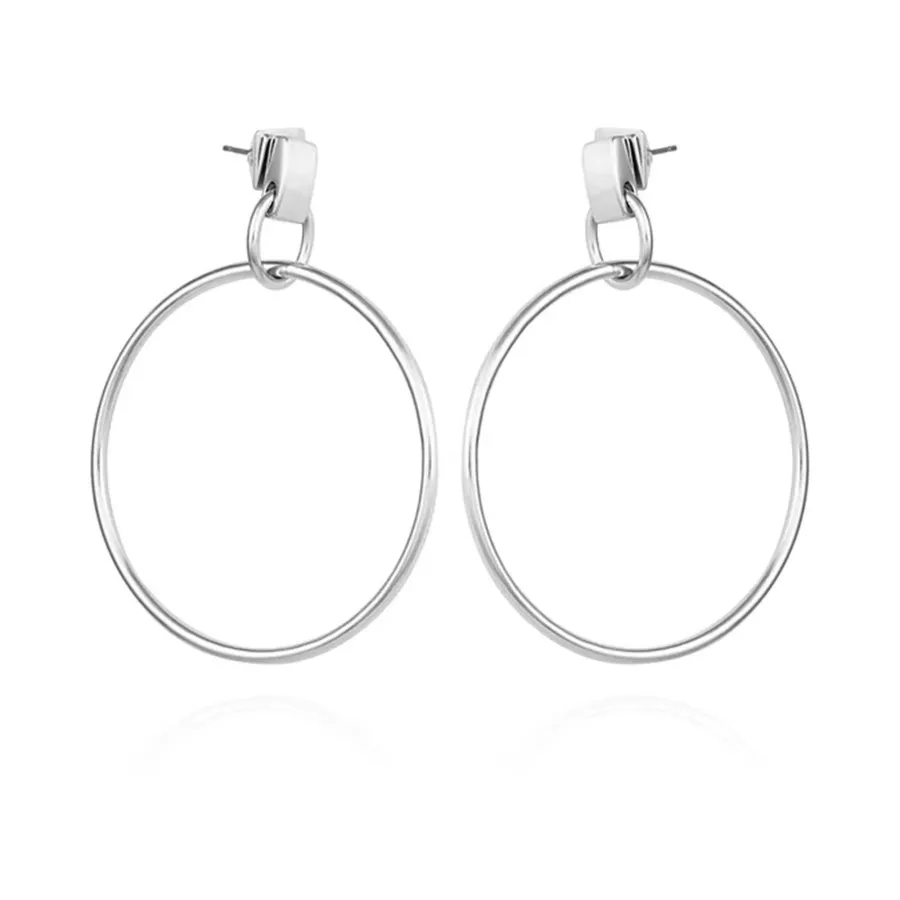Vince Camuto orecchini cerchio pendenti argento donna
