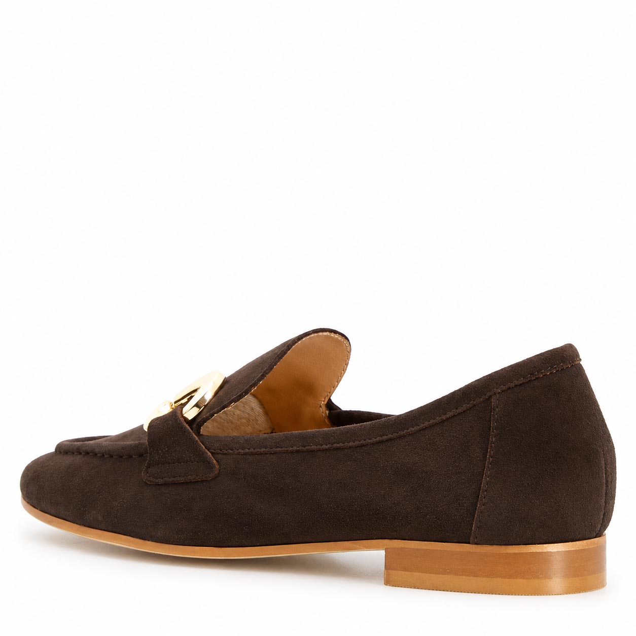 Leonardo Shoes Baltea Mocassini Camoscio Marrone Scuro