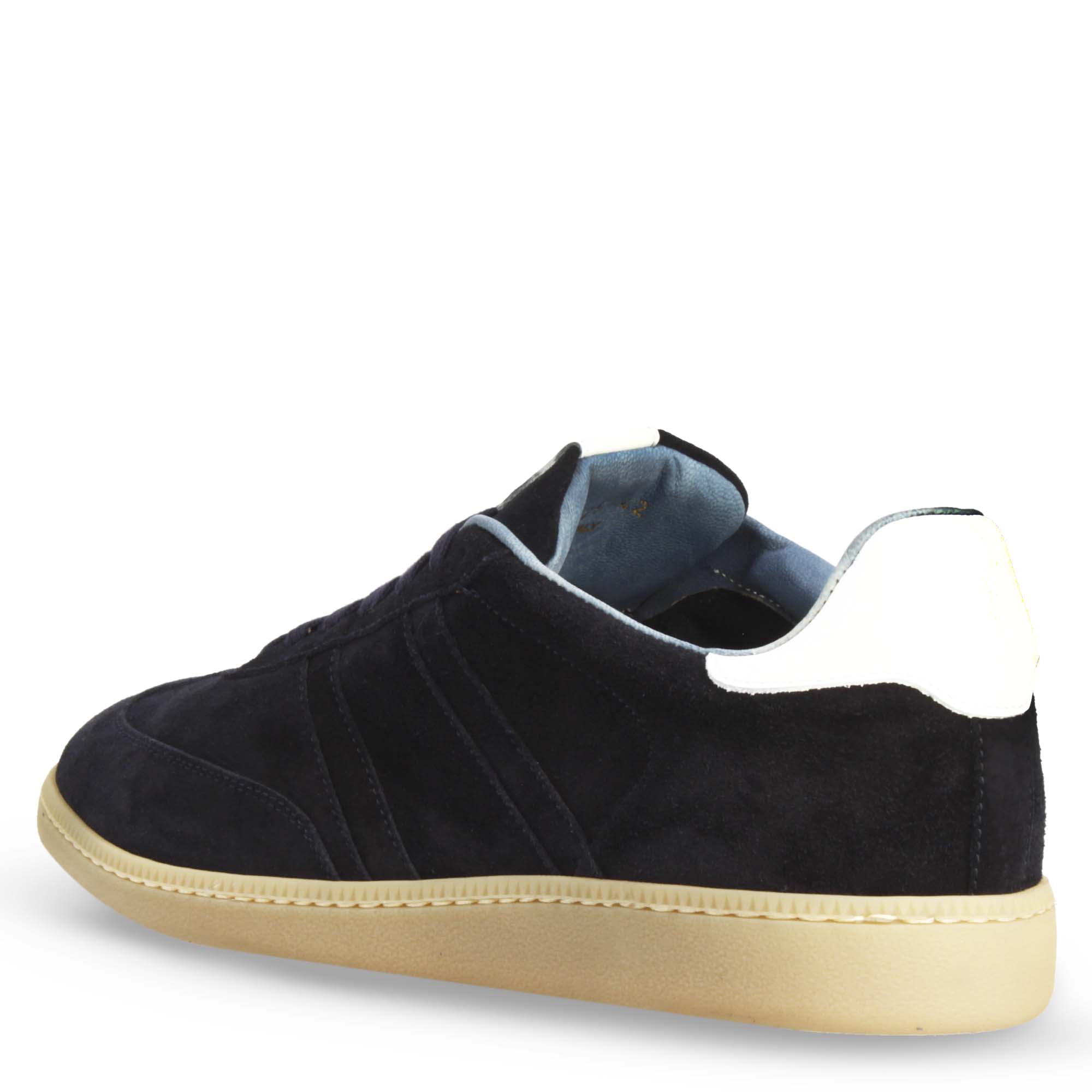 Leonardo Shoes Sneakers Uomo Bizantino sneakers blu camoscio
