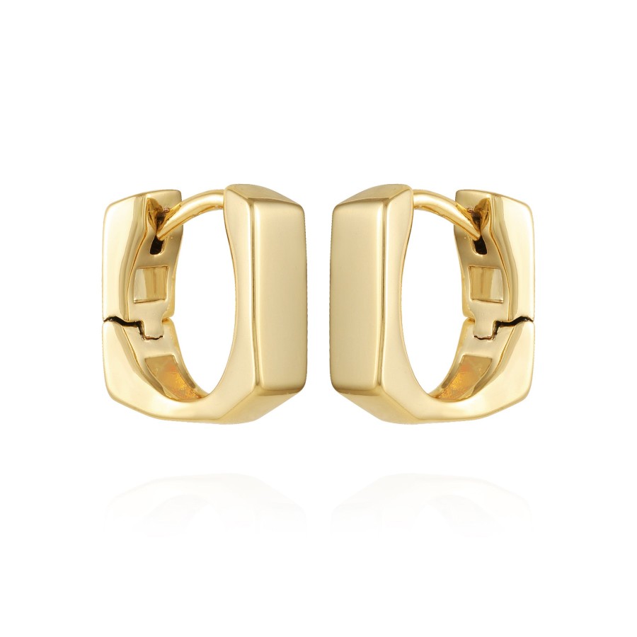 Vince Camuto orecchini huggie rettangolari oro ottone