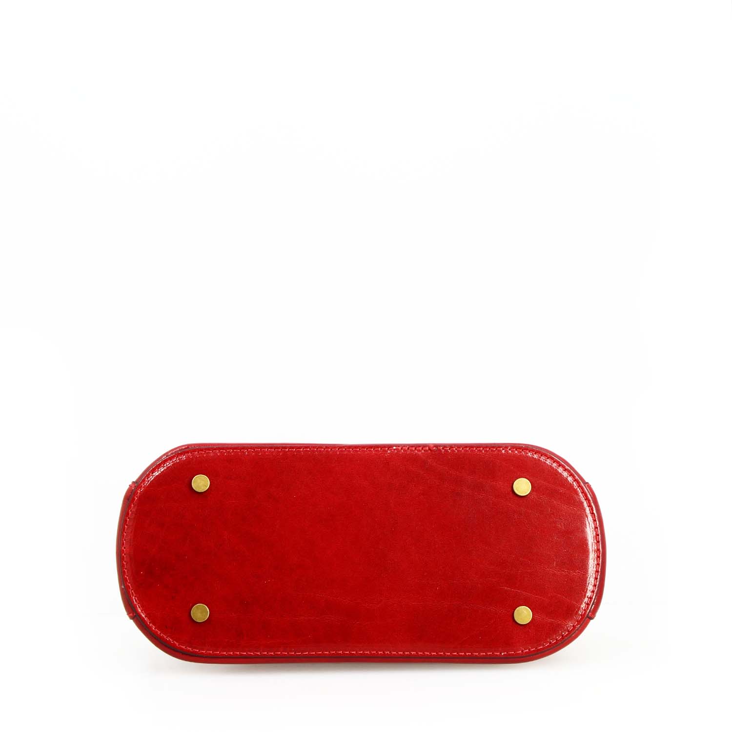 Leonardo Shoes Zaira borsa donna pelle rossa 26 cm