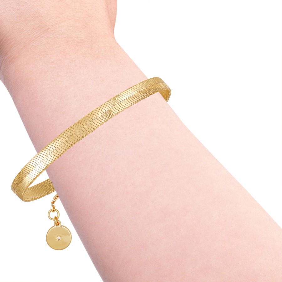 Vince Camuto Bracelets bracciale oro spina di pesce 19 cm