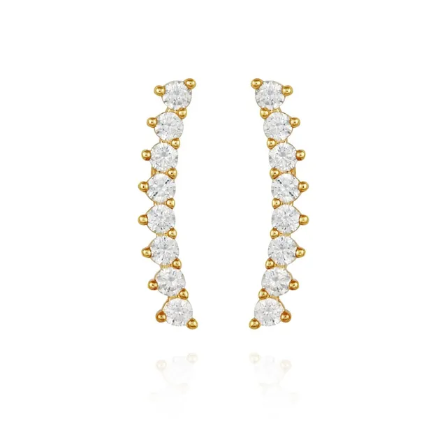 Vince Camuto Orecchini Climber Zirconi Cubici Oro