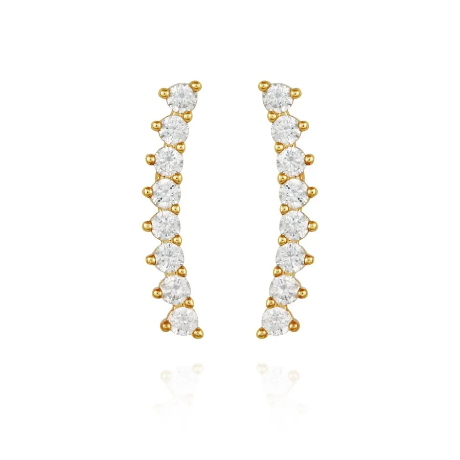 Vince Camuto Orecchini Climber Zirconi Cubici Oro