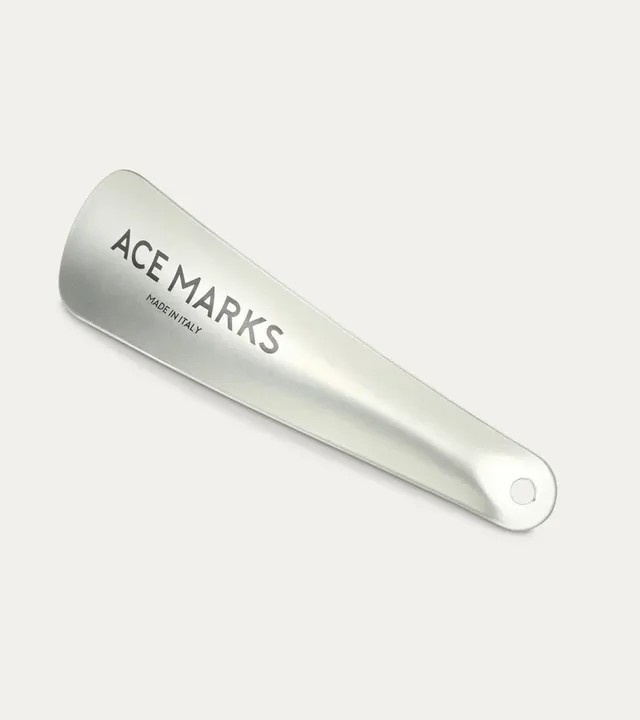 Ace Marks calzascarpe metallo argento 19 cm acciaio inox
