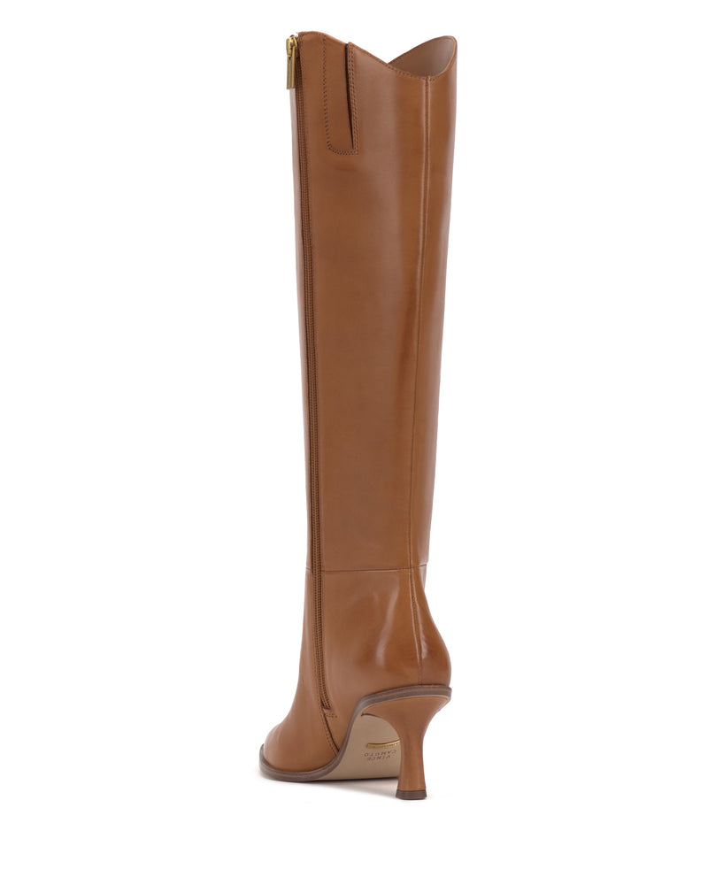 Vince Camuto Emily Stivale Alto Pelle Extra Wide Tacco