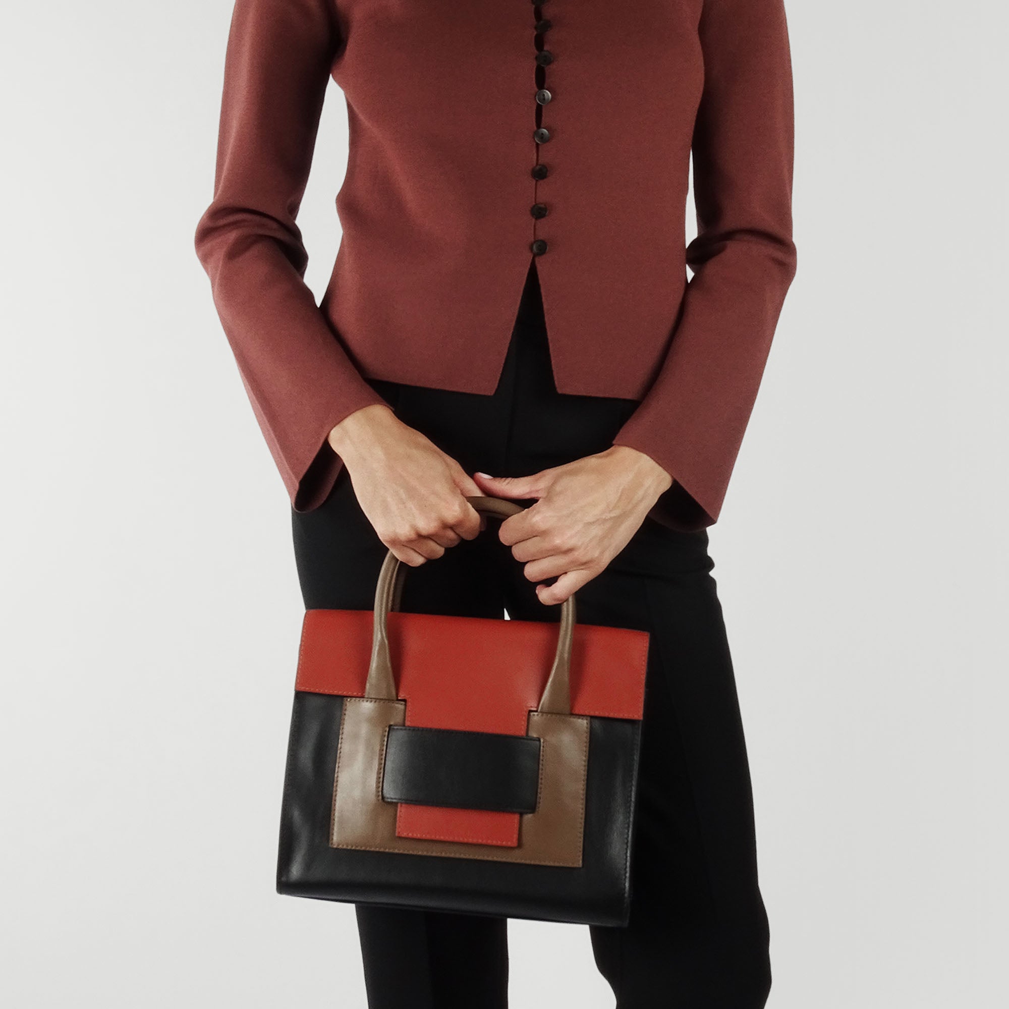 Pierre Hardy 217 AEV04 borsa tote donna nero pelle