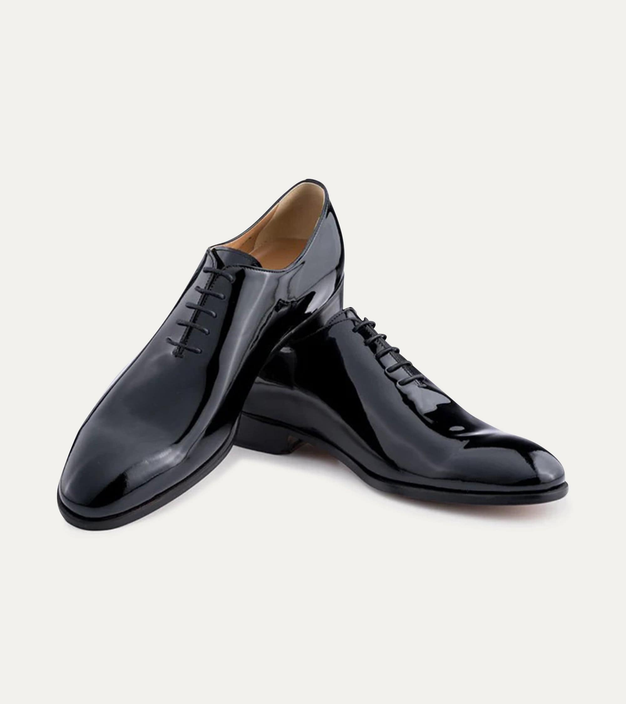 Ace Marks Carlo oxford uomo vernice nero wholecut cerimonia