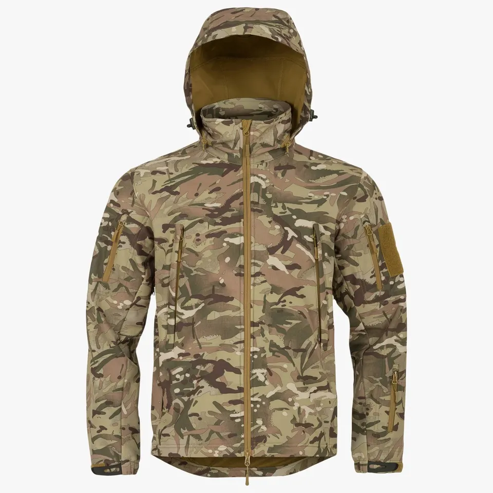 MAK Tactical giacca softshell nero AB-TEX con pile interno