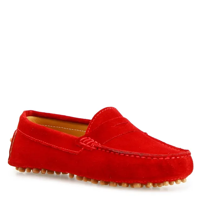 Leonardo Shoes Garda Mocassini Donna Rossi Camoscio