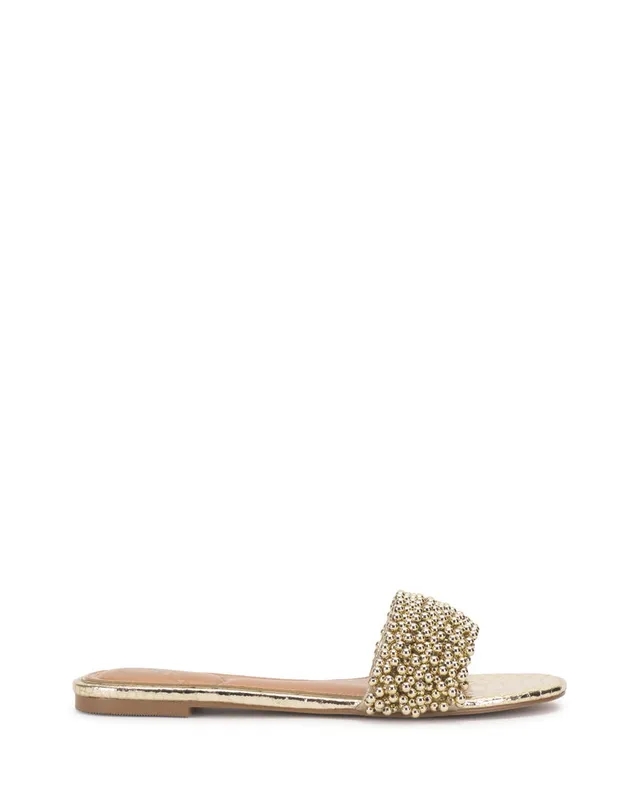 Vince Camuto Balea Sandalo Piatto Donna con Perline