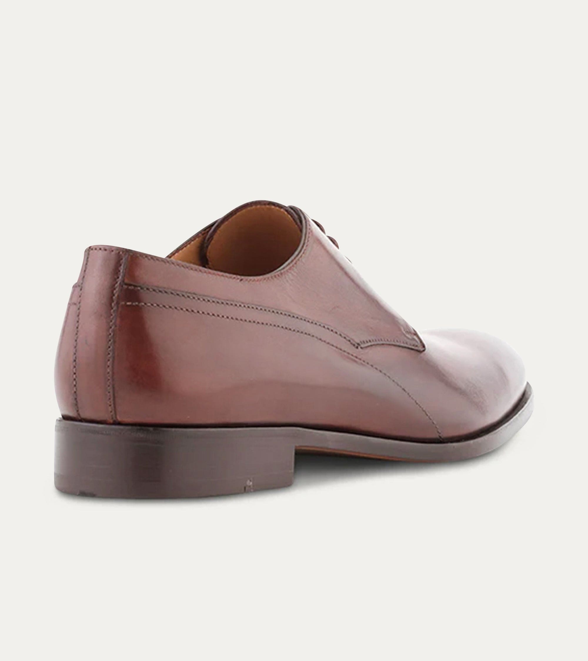 Ace Marks Louis derby uomo pelle marrone antique punta liscia