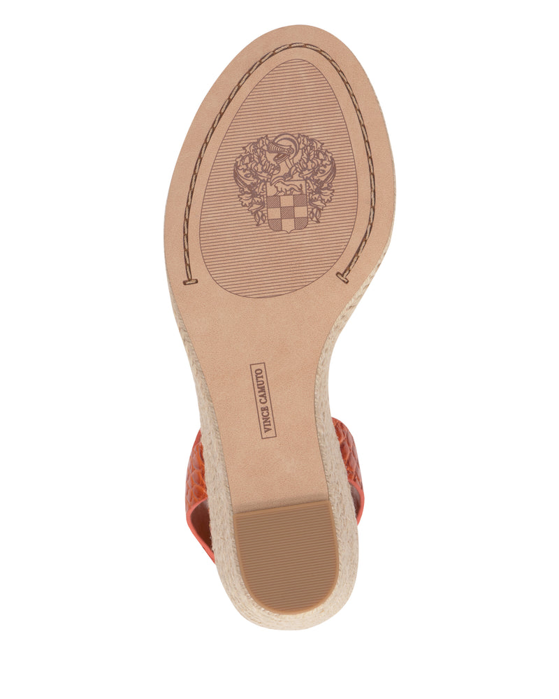 Vince Camuto Fainel Sandalo Zeppa Espadrille Fibbia Donna