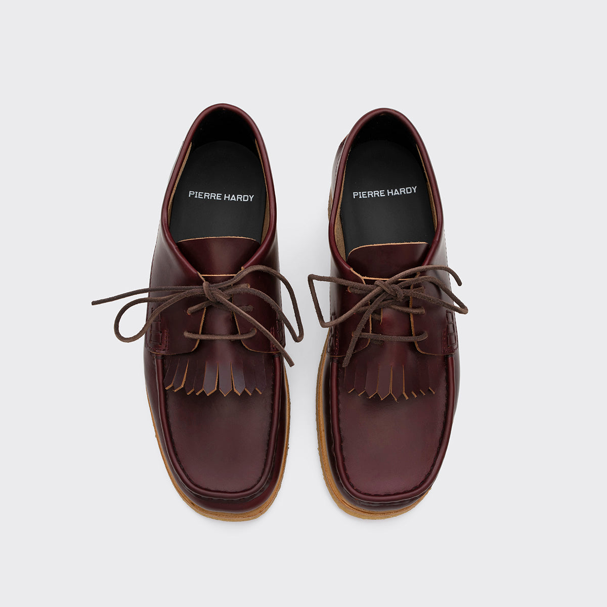 Pierre Hardy Matt Derby scarpe derby uomo bordeaux pelle