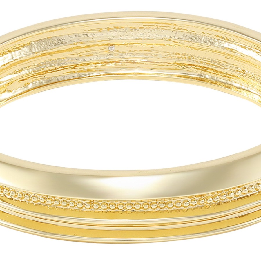 Vince Camuto Bracciale Cerniera Testurizzato Oro Donna
