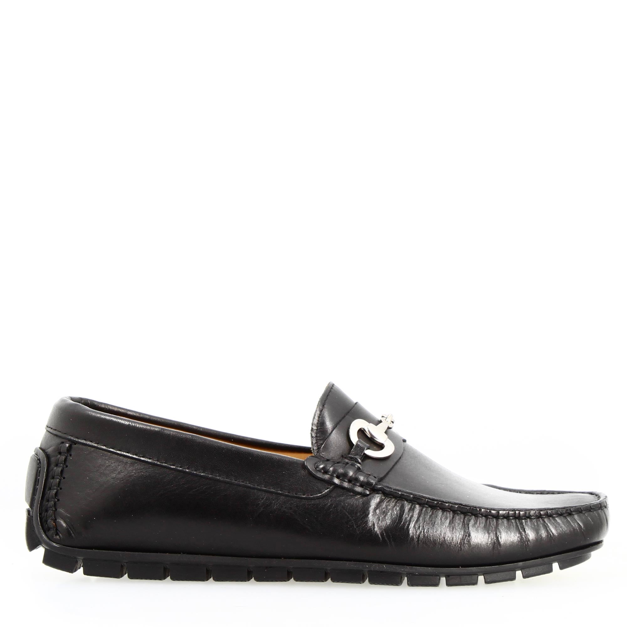 Leonardo Shoes Ulisse 20 Mocassino Pelle Nero Morsetto