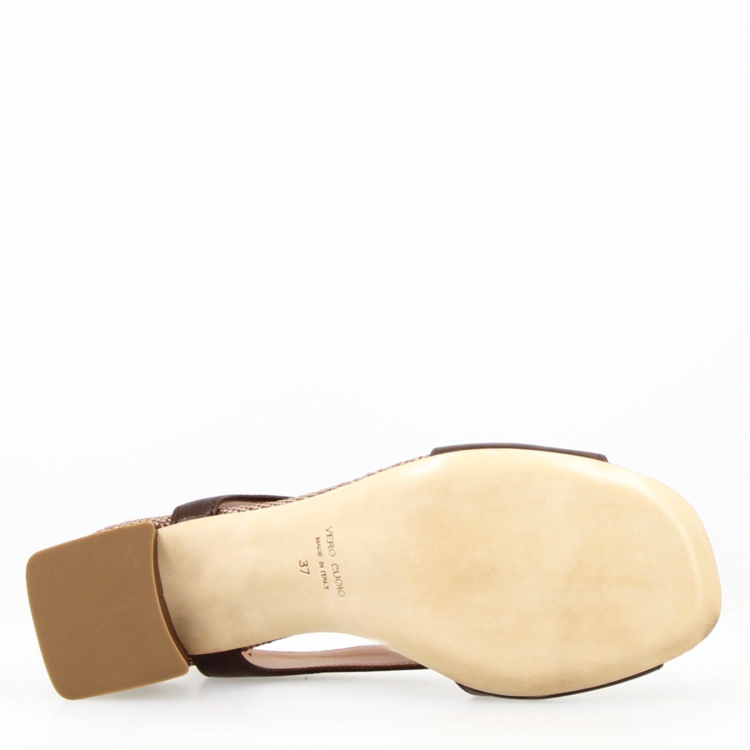 Leonardo Shoes Flavia Sandali Donna Pelle Marrone Scuro