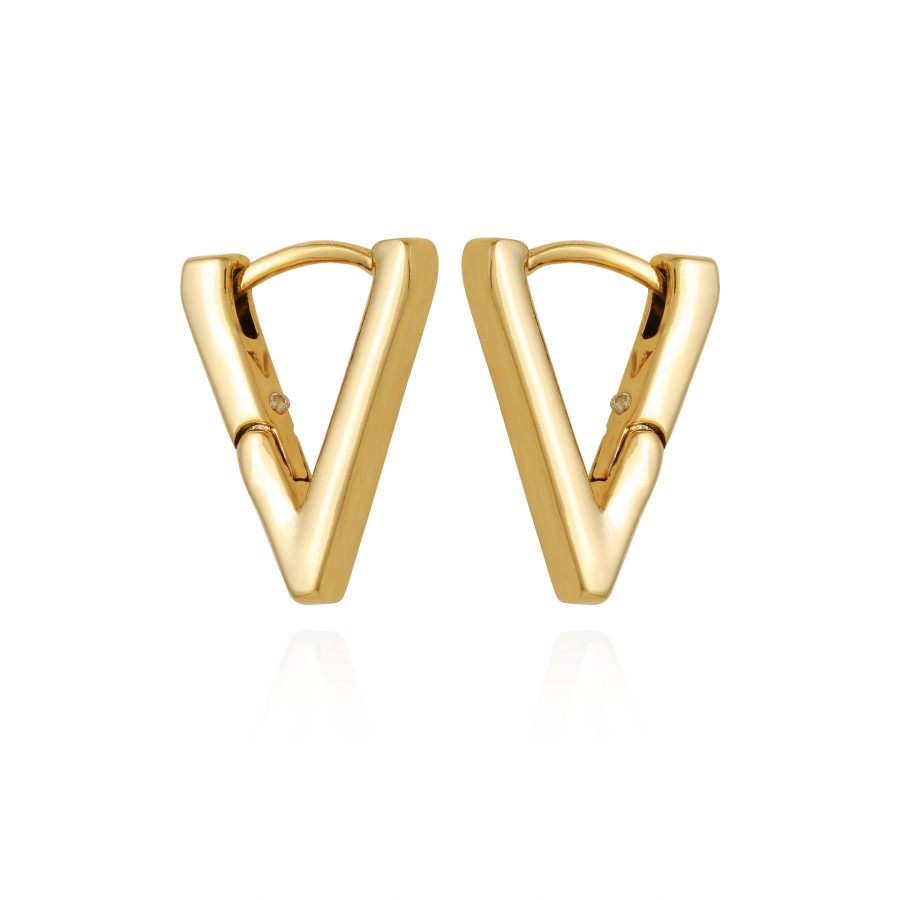 Vince Camuto Huggie V Orecchini a Cerchio Minimal Eleganti
