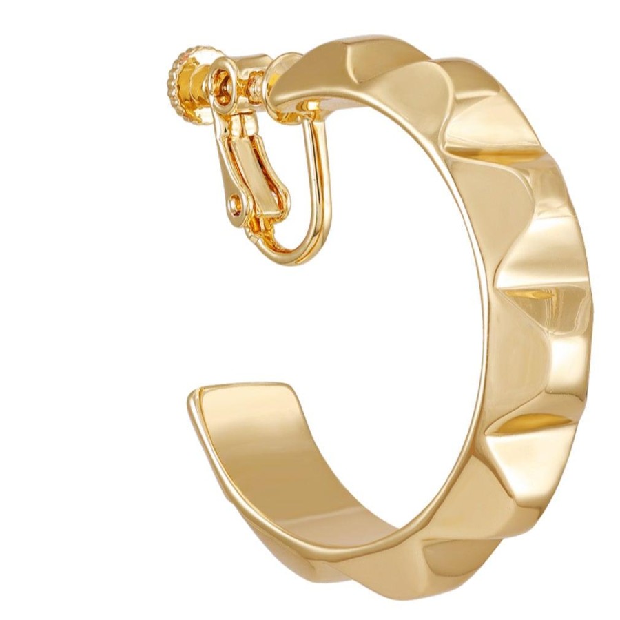 Vince Camuto Orecchini Cerchio Clip Oro Donna Eleganti