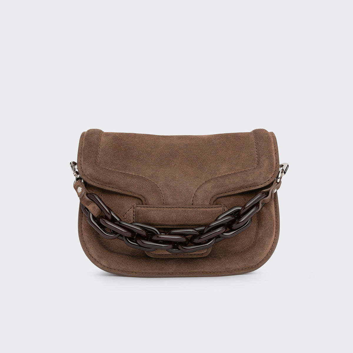Pierre Hardy Alphaville mini borsa tracolla marrone catena