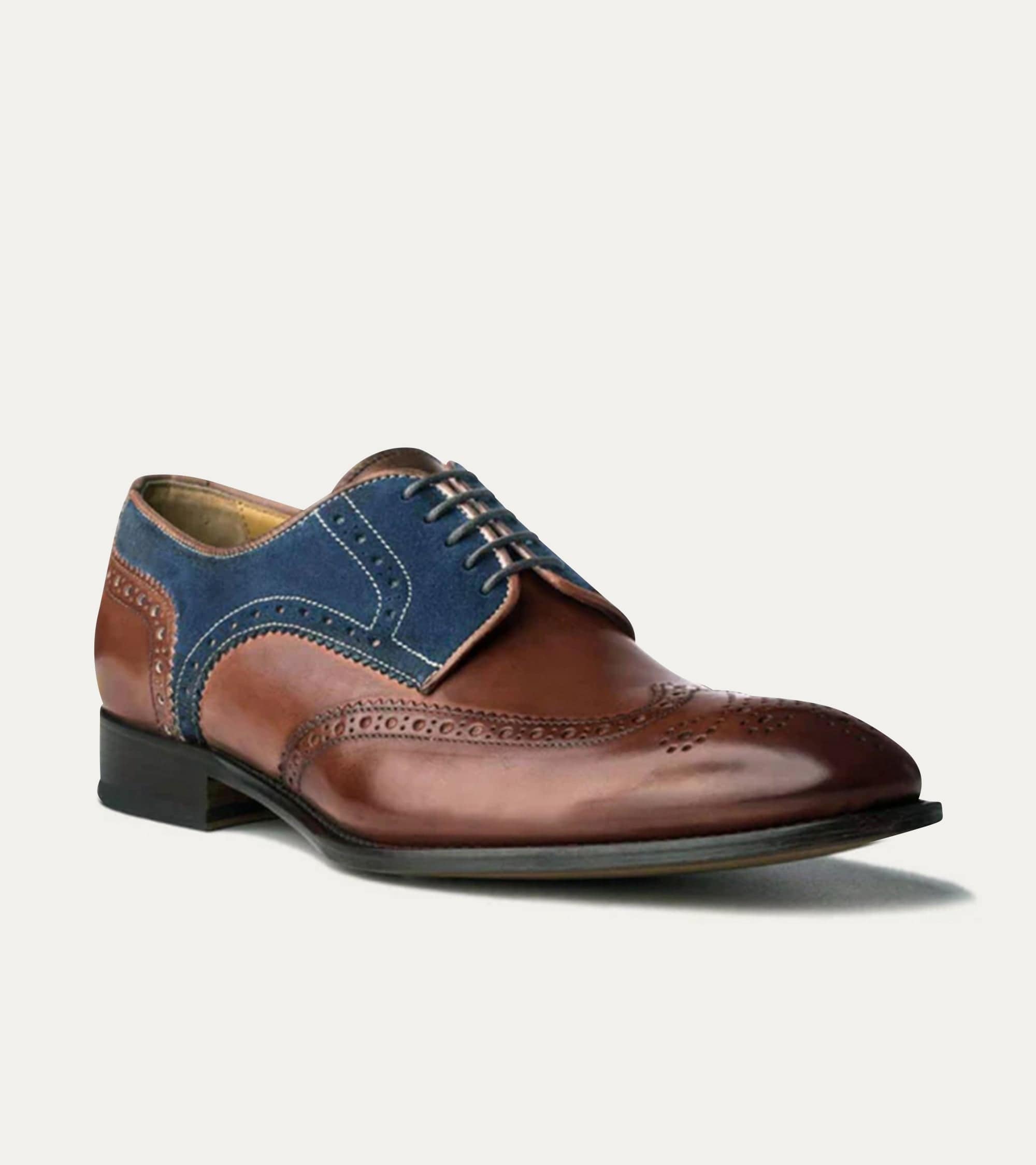 Ace Marks Vincent Brown Antique stringate brogue uomo