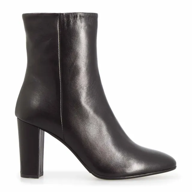 Leonardo Shoes Vesper P Nero stivaletti donna tacco 8 cm