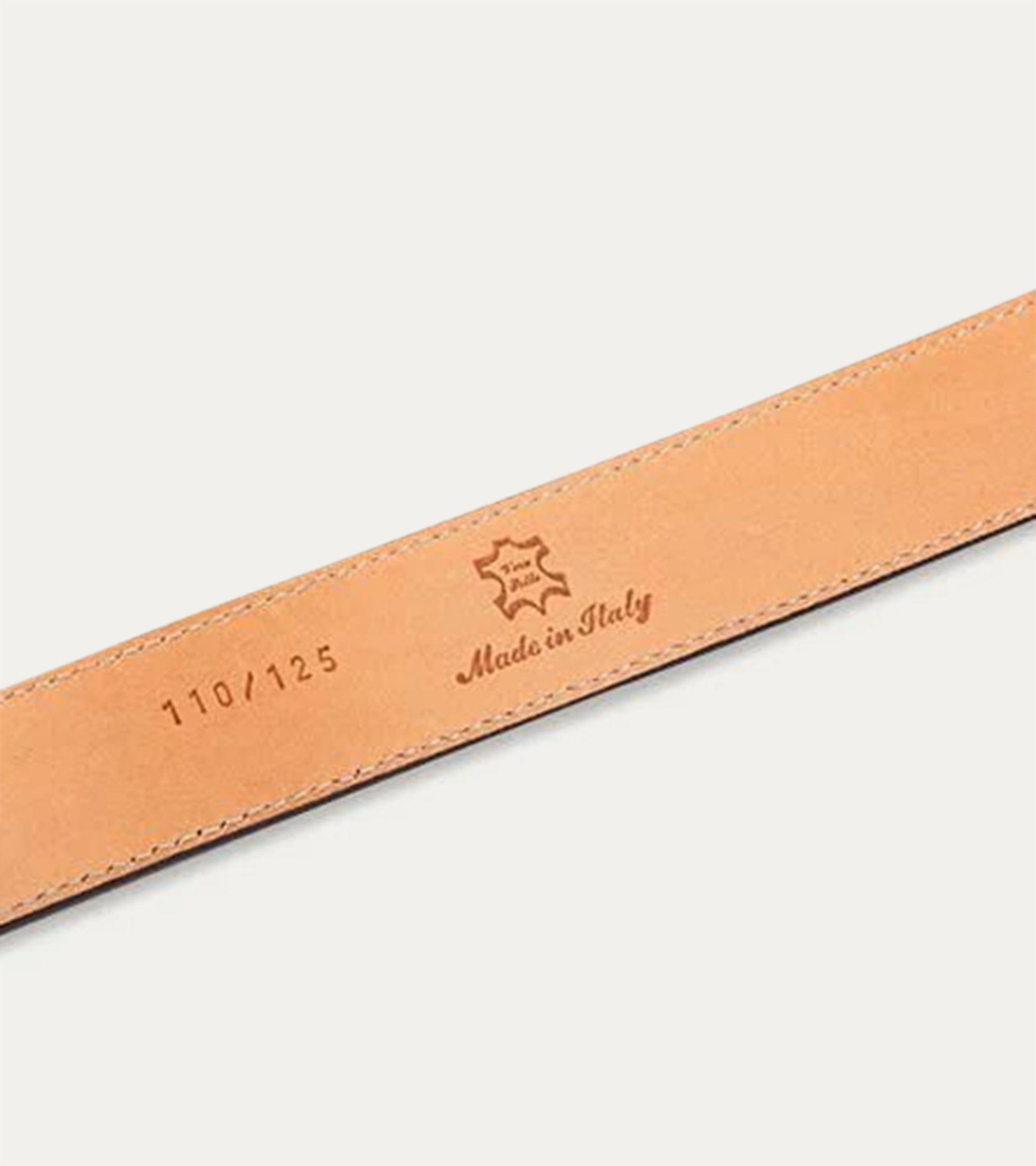 Ace Marks Matching 3.5cm Leather Belt cintura pelle uomo