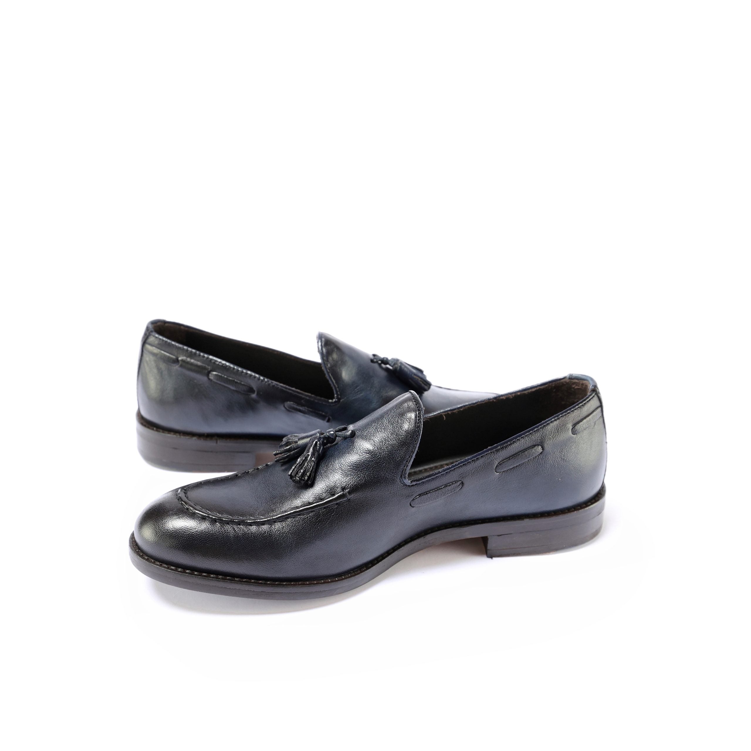 Ton Goût Mocassino Miky mocassino uomo blu pelle
