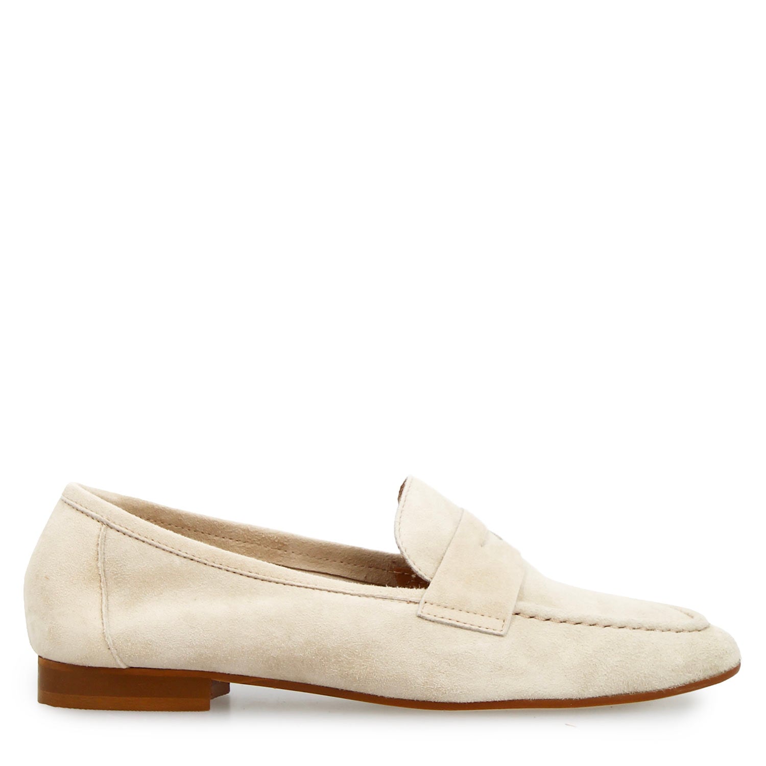 Leonardo Shoes Mocassini Donna Brenta mocassini beige camoscio
